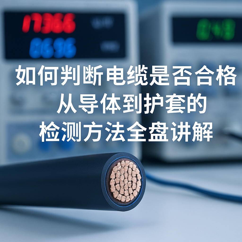 若何判断电缆是否合格？从导体到护套的检测步骤全盘解说