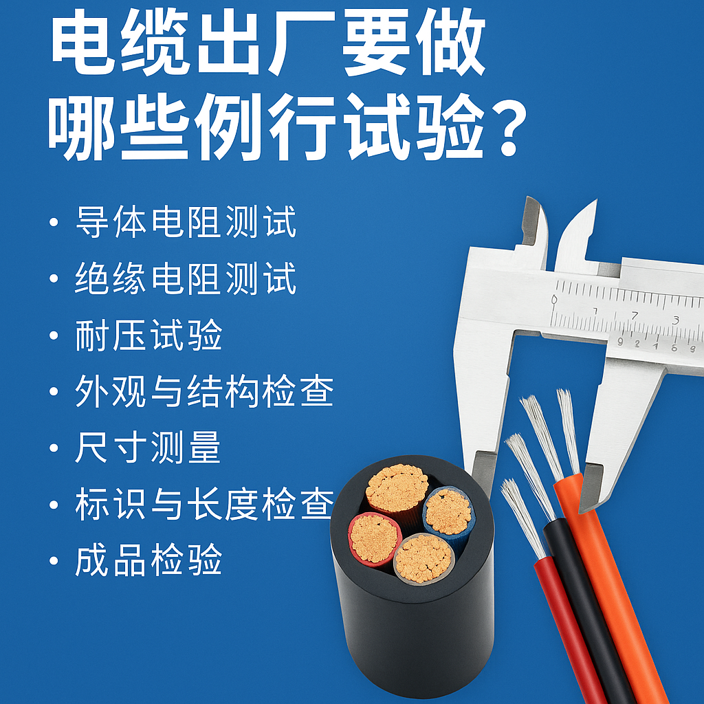 电缆出厂要做哪些例行试验？一文讲清最关键的7项检测