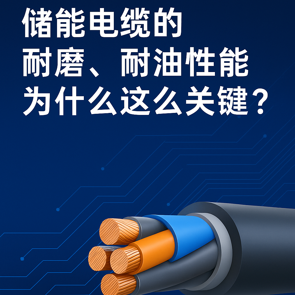 储能电缆的耐磨、耐油机能为什么这么关键？真实工况通知你答案